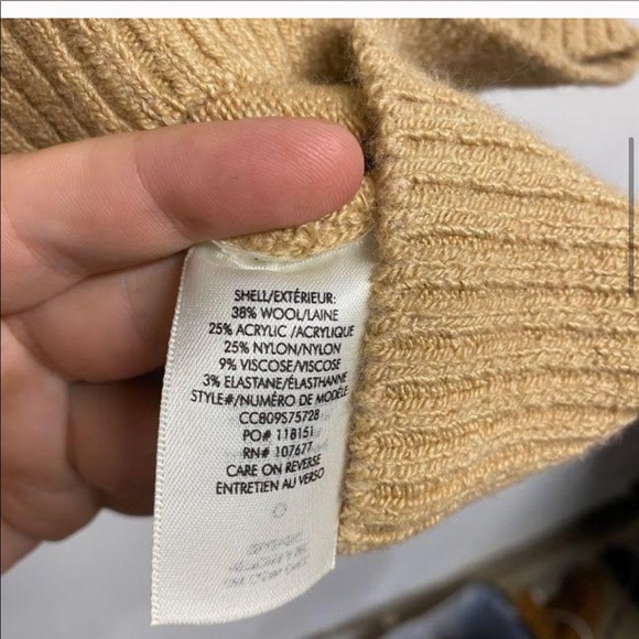 Alice + Olivia Gleeson Tan Wool-Blend Sweater - Picture 4 of 9